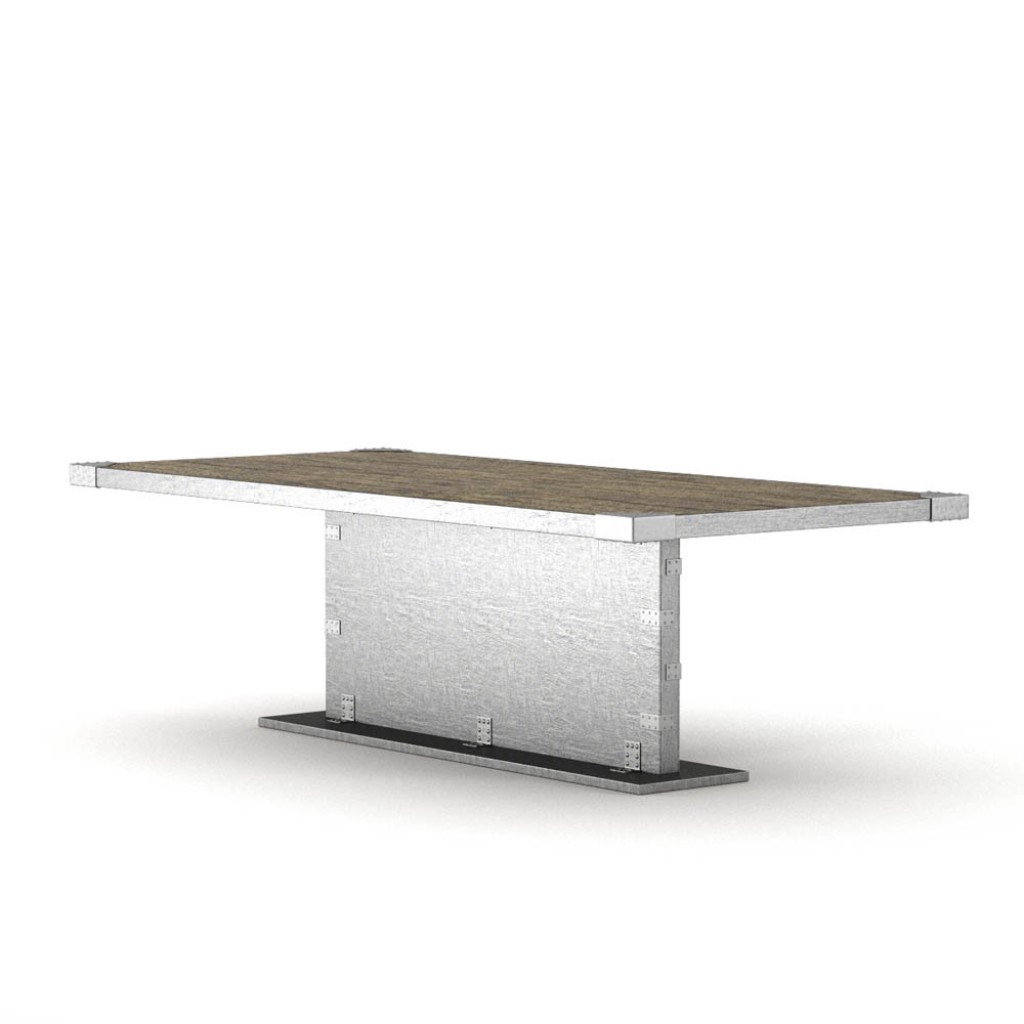 Chocofur steel table preview image 1